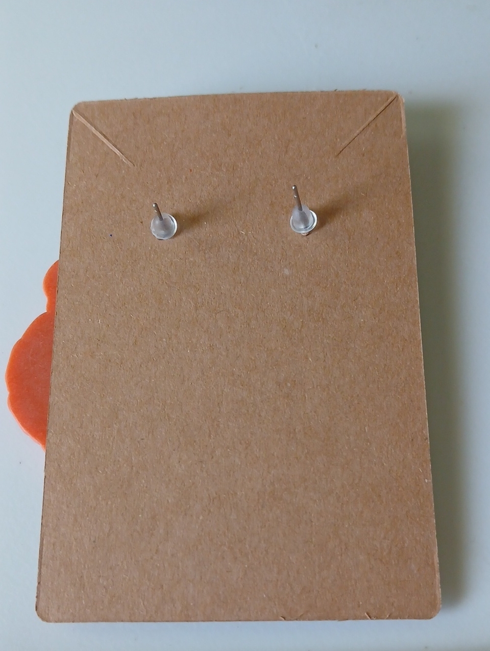 Fashion Jewelry Purple and Orange Tiger Drop Earrings - Picture 3 of 3